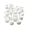 Serene Spaces Living Set of 20 Unscented Prefilled White Votives