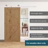 6' Sliding Door Mounting Kit Rustic Interior Sliding Barn Door Mounting Hardware Kit White