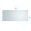84x 36Inch LED Mirror Bathroom Vanity Mirror with Back Light, Wall Mount Anti-Fog Memory Large Adjustable Vanity Mirror